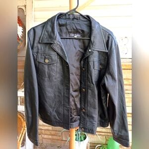 Vintage Black Leather Jacket by Ellen Ashley_14